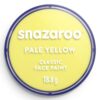 Culori pictură pe față 18ml Classic Colors Snazaroo 233 Pale Yellow pentru școală, desen, pictură, hobby și proiecte creative.
