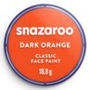 Culori pictură pe față 18ml Classic Colors Snazaroo 552 Dark Orange pentru școală, desen, pictură, hobby și proiecte creative.