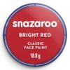 Culori pictură pe față 18ml Classic Colors Snazaroo 055 Bright Red pentru școală, desen, pictură, hobby și proiecte creative.