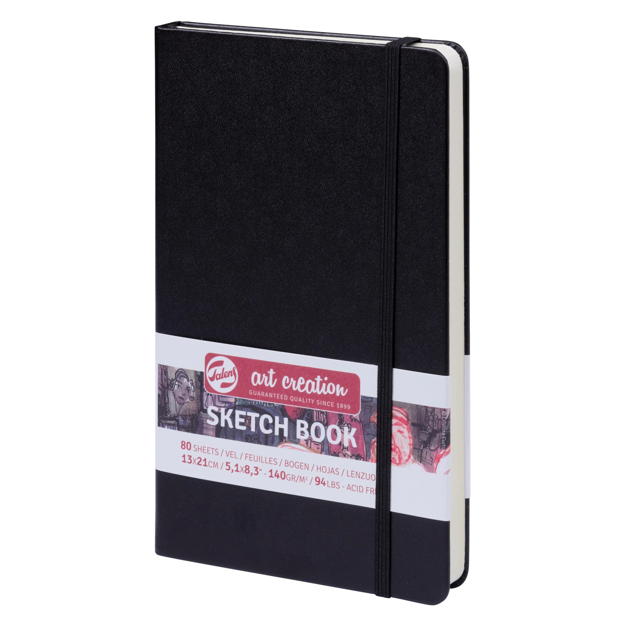 Caiet de Schițe Art Creation Sketchbook Black 13x21cm
