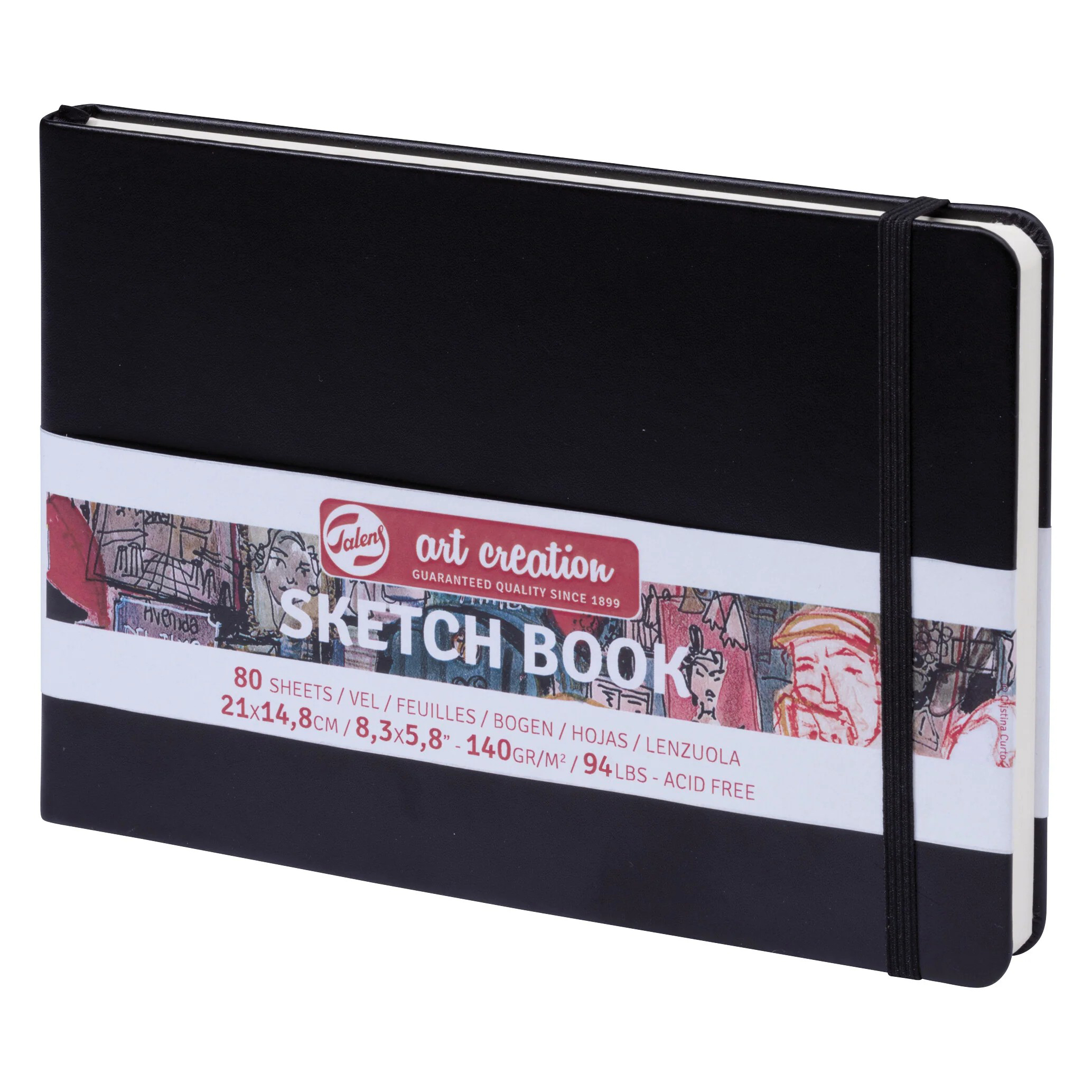 Caiet de Schițe Art Creation Sketchbook Black 21x14.8cm