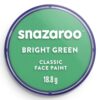 Culori pictură pe față 18ml Classic Colors Snazaroo 444 Bright Green pentru școală, desen, pictură, hobby și proiecte creative.
