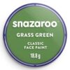 Culori pictură pe față 18ml Classic Colors Snazaroo 477 Grass Green pentru școală, desen, pictură, hobby și proiecte creative.
