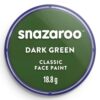 Culori pictură pe față 18ml Classic Colors Snazaroo 455 Dark Green pentru școală, desen, pictură, hobby și proiecte creative.