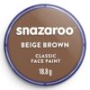 Culori pictură pe față 18ml Classic Colors Snazaroo 911 Beige Brown pentru școală, desen, pictură, hobby și proiecte creative.