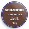 Culori pictură pe față 18ml Classic Colors Snazaroo 988 Light Brown pentru școală, desen, pictură, hobby și proiecte creative.