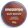 Culori pictură pe față 18ml Classic Colors Snazaroo 977 Rust Brown pentru școală, desen, pictură, hobby și proiecte creative.