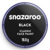 Culori pictură pe față 18ml Classic Colors Snazaroo 111 Black pentru școală, desen, pictură, hobby și proiecte creative.