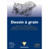 Bloc desen 224g 20 foi Dessin a grain Clairefontaine pentru școală, desen, pictură, hobby și proiecte creative.