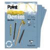 Bloc desen 250g 15 foi Paint’ON Denim Clairefontaine pentru școală, desen, pictură, hobby și proiecte creative.