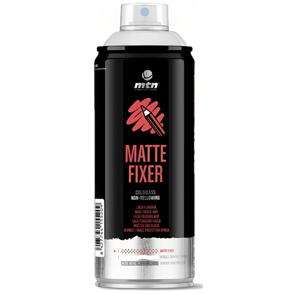 Fixativ Spray Mat pentru Pastel și Cărbune MTN pentru școală, desen, pictură, hobby și proiecte creative.