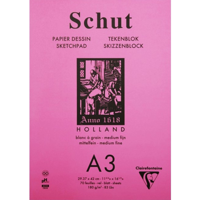 Bloc desen Sketchpad 180g/m Schut Clairefontaine - imagine 5