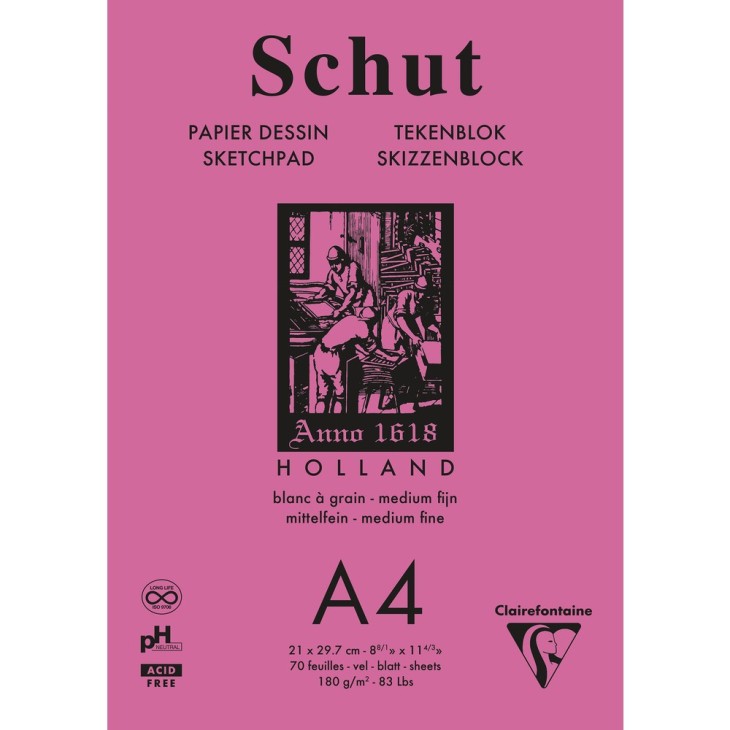 Bloc desen Sketchpad 180g/m Schut Clairefontaine - imagine 4