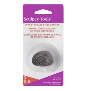 Set 3 cuttere Oval neregulat
