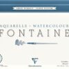 Bloc desen Fontaine Aquarelle 300 g/mp Cloud texture Bloc desen Fontaine Aquarelle 300 g/mp Cloud texture 30x40 cm pentru pictură în acuarelă, ilustrații și proiecte artistice.