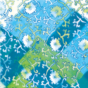 Hartie Green blue arabesque Decopatch 30X40cm
