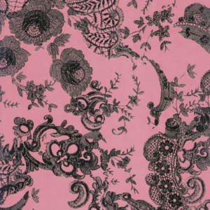 Hartie Black lace flowers Decopatch 30X40cm