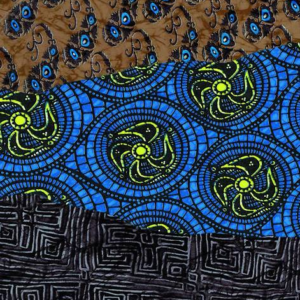 Hartie Abstract blue pattern Decopatch 30X40cm