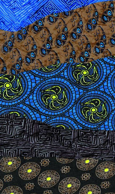 Hartie Abstract blue pattern Decopatch 30X40cm