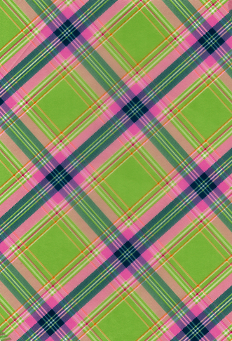 Hartie Green plaid pattern Decopatch 30X40cm