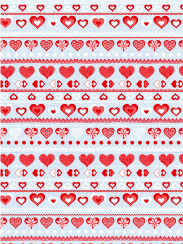 Hartie Red hearts Decopatch 30X40cm