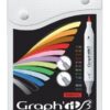Set carioci Graphit brush marker 12 Set carioci Graphit brush marker 12 Essentials pentru desen, scriere, colorare și proiecte creative.