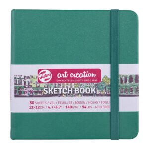 Caiet de Schițe Art Creation Sketchbook Forest Green 12x12cm