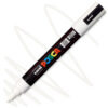 Marker cu vopsea acrilica – varf rotund 1.8 2.5mm PC 5M Uni Posca White pentru desen, scriere, colorare și proiecte creative.