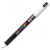Marker cu vopsea acrilica – varf fin metalic 0.7mm PC 1MR Uni Posca White pentru desen, scriere, colorare și proiecte creative.