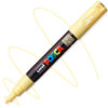 Marker cu vopsea acrilica – varf fin rotund 0.7mm PC 1M Uni Posca Straw Yellow pentru desen, scriere, colorare și proiecte creative.