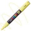Marker cu vopsea acrilica – varf fin rotund 0.7mm PC 1M Uni Posca Sunshine Yellow pentru desen, scriere, colorare și proiecte creative.
