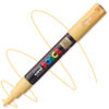 Marker cu vopsea acrilica – varf fin rotund 0.7mm PC 1M Uni Posca Apricot pentru desen, scriere, colorare și proiecte creative.