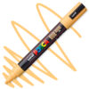 Marker cu vopsea acrilica – varf rotund 1.8 2.5mm PC 5M Uni Posca Apricot pentru desen, scriere, colorare și proiecte creative.