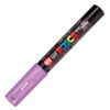 Marker cu vopsea acrilica – varf fin rotund 0.7mm PC 1M Uni Posca Pastel Purple pentru desen, scriere, colorare și proiecte creative.