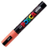 Marker cu vopsea acrilica – varf rotund 1.8 2.5mm PC 5M Uni Posca Coral Pink J. pentru desen, scriere, colorare și proiecte creative.