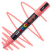 Marker cu vopsea acrilica – varf rotund 1.8 2.5mm PC 5M Uni Posca Coral Pink pentru desen, scriere, colorare și proiecte creative.