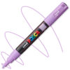 Marker cu vopsea acrilica – varf fin rotund 0.7mm PC 1M Uni Posca Lavender pentru desen, scriere, colorare și proiecte creative.