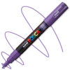 Marker cu vopsea acrilica – varf fin rotund 0.7mm PC 1M Uni Posca Violet pentru desen, scriere, colorare și proiecte creative.