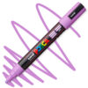 Marker cu vopsea acrilica – varf rotund 1.8 2.5mm PC 5M Uni Posca Lavender pentru desen, scriere, colorare și proiecte creative.