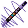 Marker cu vopsea acrilica – varf rotund 1.8 2.5mm PC 5M Uni Posca Lilac pentru desen, scriere, colorare și proiecte creative.