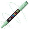 Marker cu vopsea acrilica – varf fin rotund 0.7mm PC 1M Uni Posca Light Green pentru desen, scriere, colorare și proiecte creative.