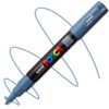 Marker cu vopsea acrilica – varf fin rotund 0.7mm PC 1M Uni Posca Slate Grey pentru desen, scriere, colorare și proiecte creative.