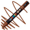 Marker cu vopsea acrilica – varf rotund 1.8 2.5mm PC 5M Uni Posca Brown pentru desen, scriere, colorare și proiecte creative.