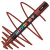 Marker cu vopsea acrilica – varf rotund 1.8 2.5mm PC 5M Uni Posca Cacao Brown pentru desen, scriere, colorare și proiecte creative.