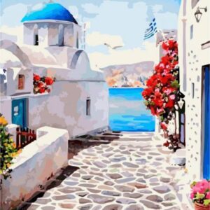 carton predesenat santorini