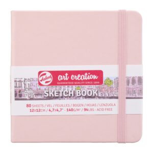 Caiet de Schițe Art Creation Sketchbook Pastel Pink 12x12cm