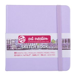 Caiet de Schițe Art Creation Sketchbook Pastel Violet 12x12cm
