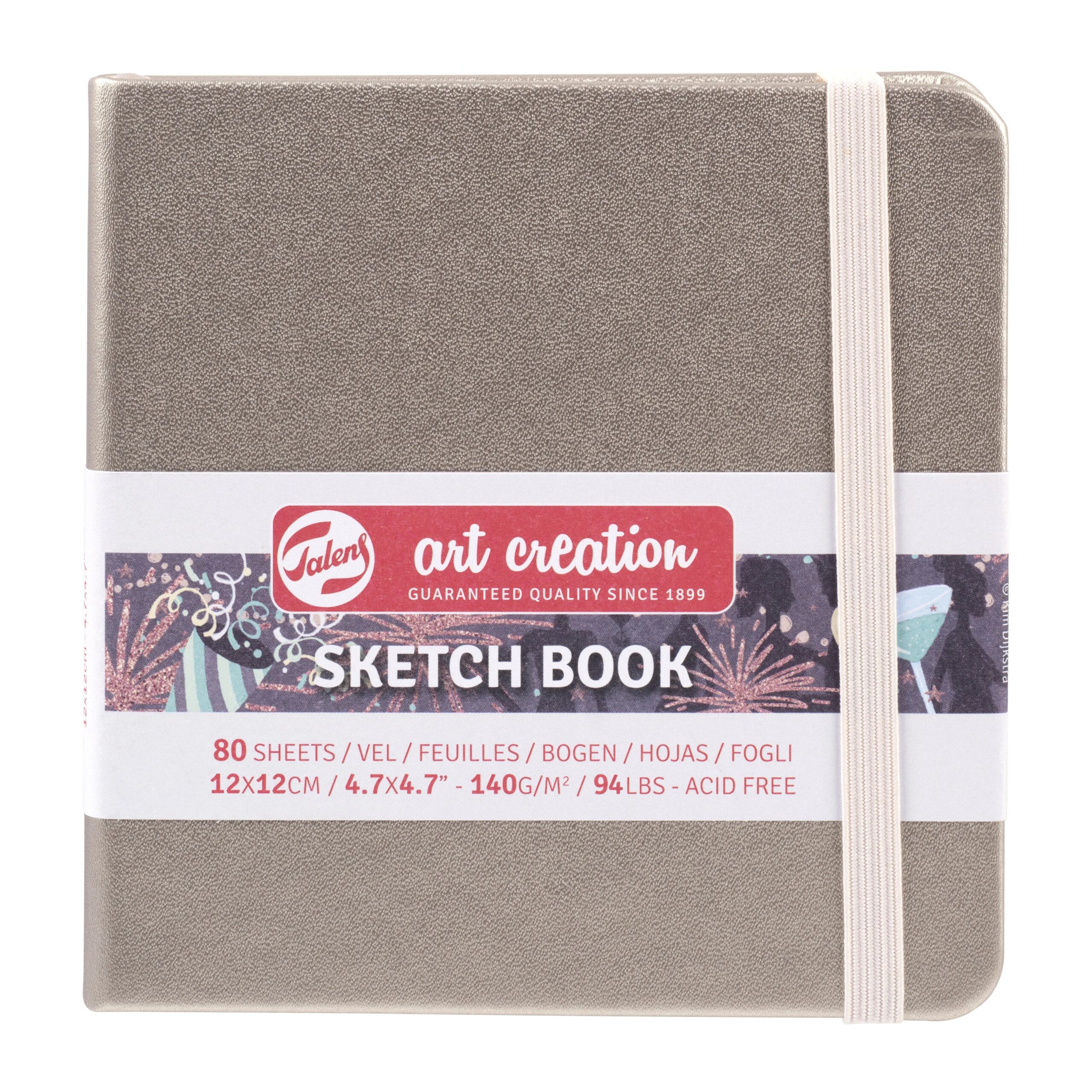 Caiet de Schițe Art Creation Sketchbook Champagne Pink 12x12cm