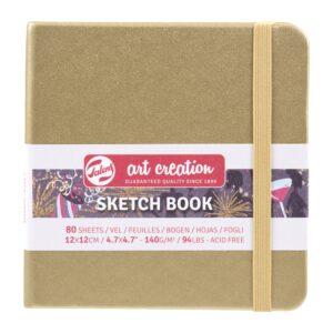 Caiet de Schițe Art Creation Sketchbook White Gold 12x12cm