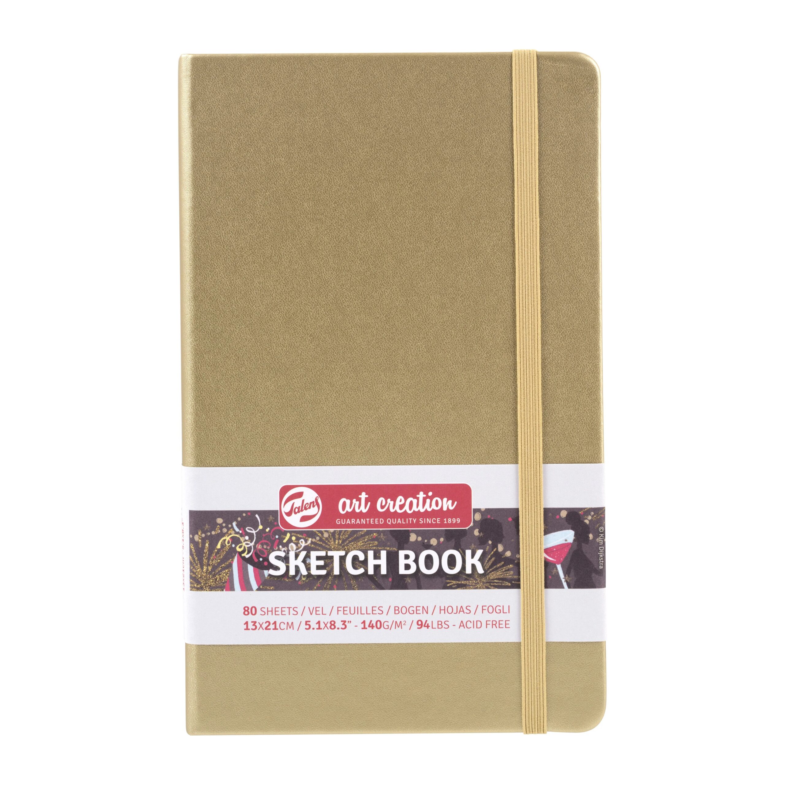 Caiet de Schițe Art Creation Sketchbook White Gold 13x21cm